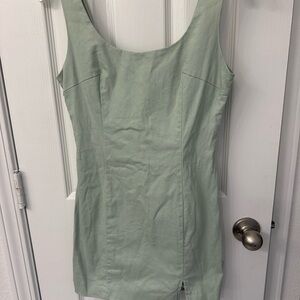 MARBLE Mint Green Sleeveless Dress